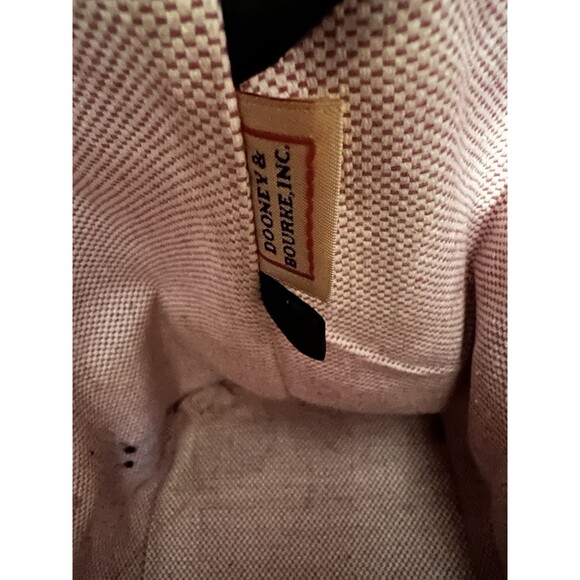 Dooney & Bourke Vintage Croco Embossed Black Leather Satchel Purse Tassels Large - Picture 15 of 16